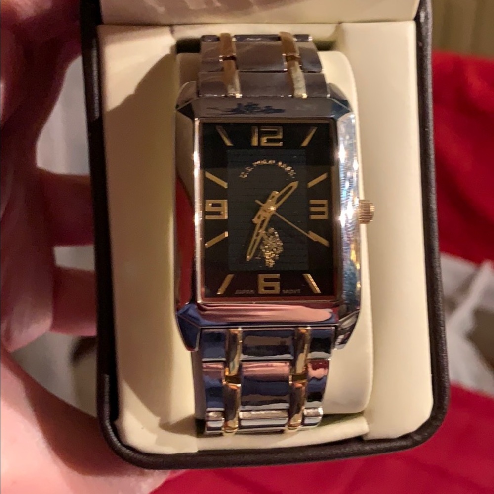New US Polo Assn  Watch silver/ gold
